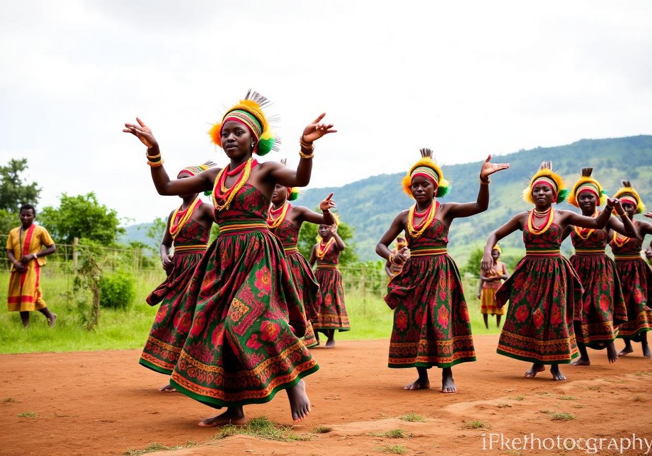 Intore traditional dancers